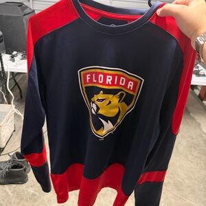 NHL Florida Panthers Long Sleeve Shirt - Red and Blue